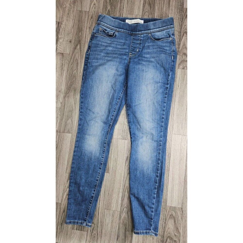 Signature By‎ Levi Strauss Womens Size 6 Shaping Pu On Skinny Stretch Blue Jeans